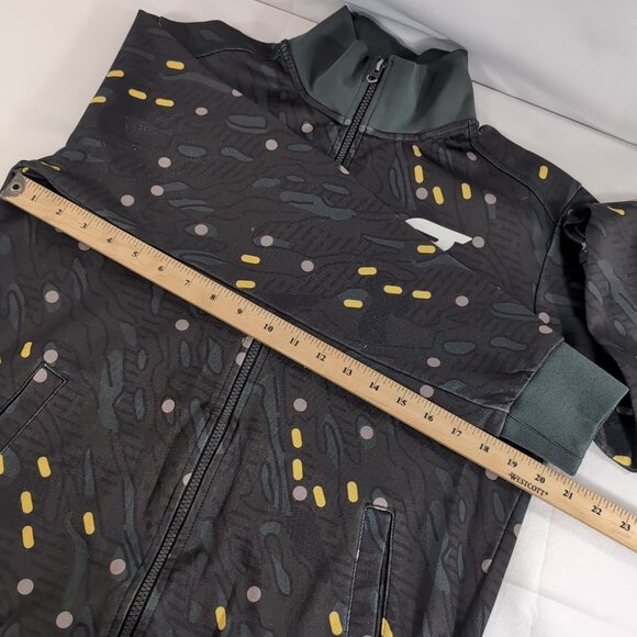 G-Star Raw Sweater Collared Full Zip Green M Medium Yellow Long Sleeve Jacket - Picture 12 of 16